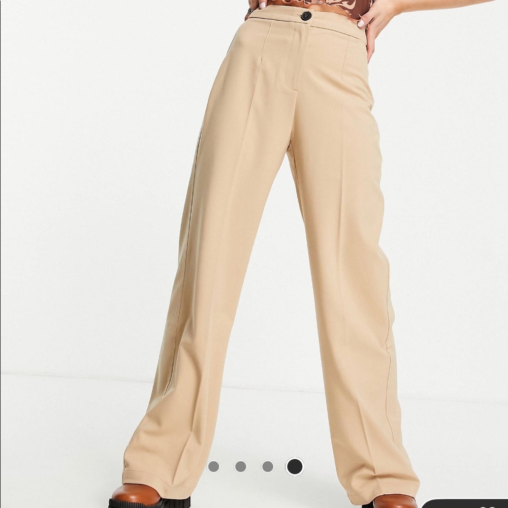 Berksha wide leg slouchy dad tailored trousers